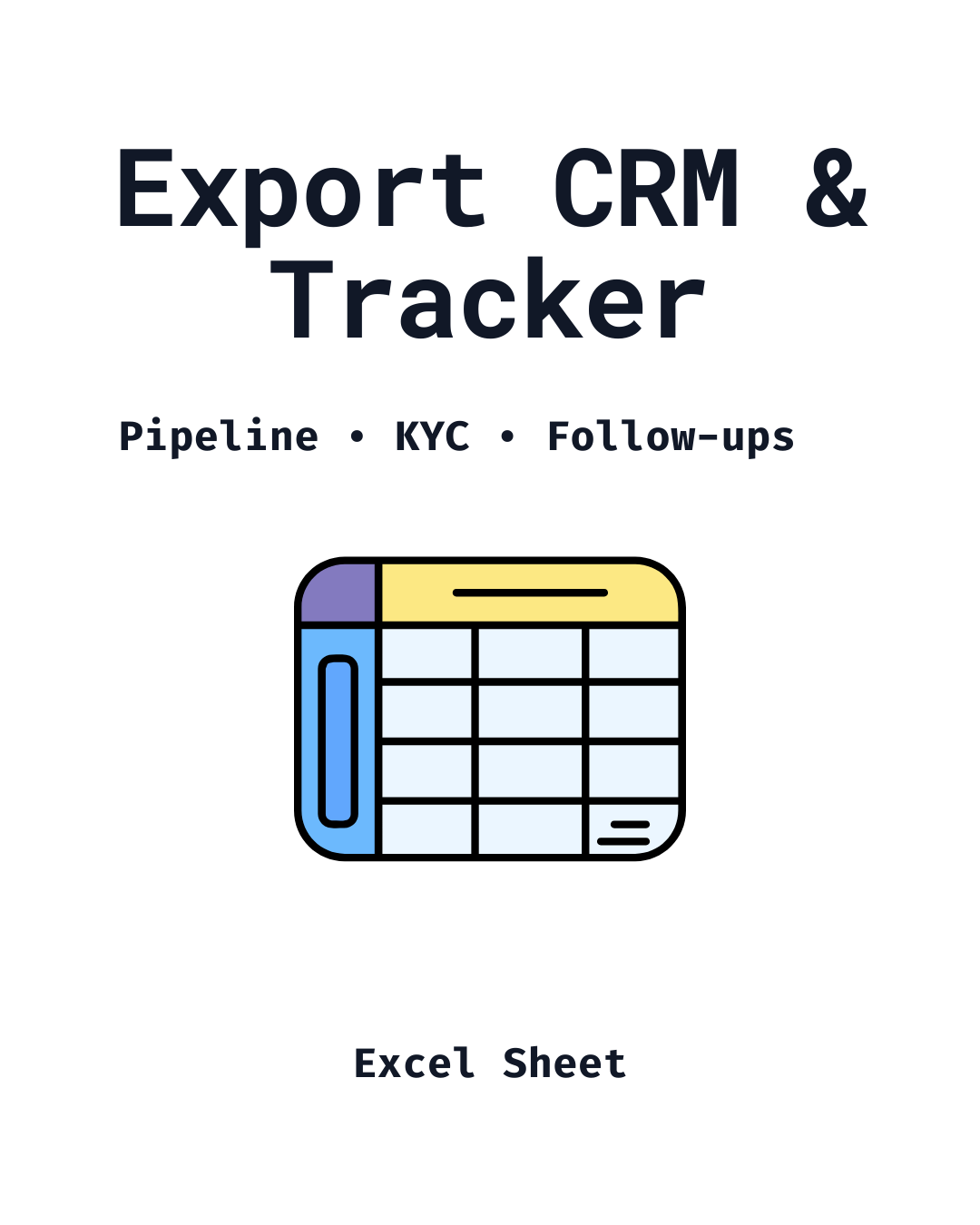 EXPORT CRM & TRACKER