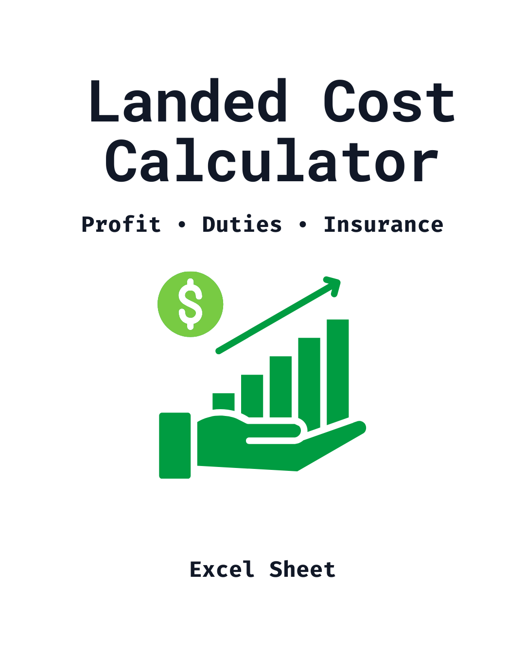 Export Profit & Landed Cost Calculator (Excel)